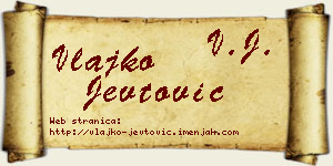 Vlajko Jevtović vizit kartica